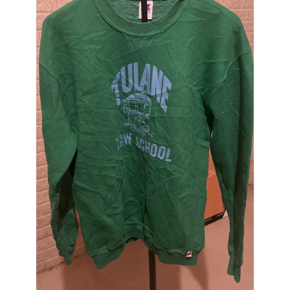 Vintage Russell Athletic Tulane Law School Crewneck Sweatshirt - Mens Large - Picture 1 of 3